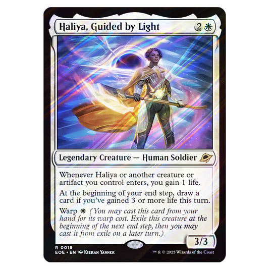 Haliya, Guided by Light 0019 card from the Magic The Gathering set Edge of Eternities