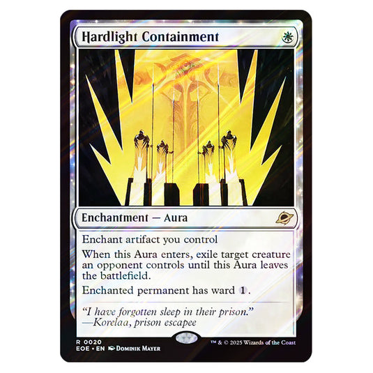 Hardlight Containment 0020 card from the Magic The Gathering set Edge of Eternities