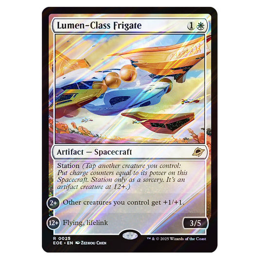 Lumen-Class Frigate 0025 card from the Magic The Gathering set Edge of Eternities