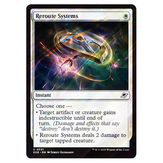 Reroute Systems 0031 card from the Magic The Gathering set Edge of Eternities