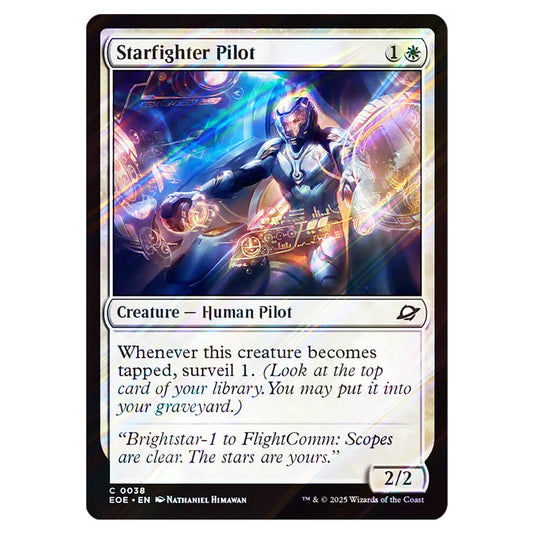Starfighter Pilot 0038 card from the Magic The Gathering set Edge of Eternities