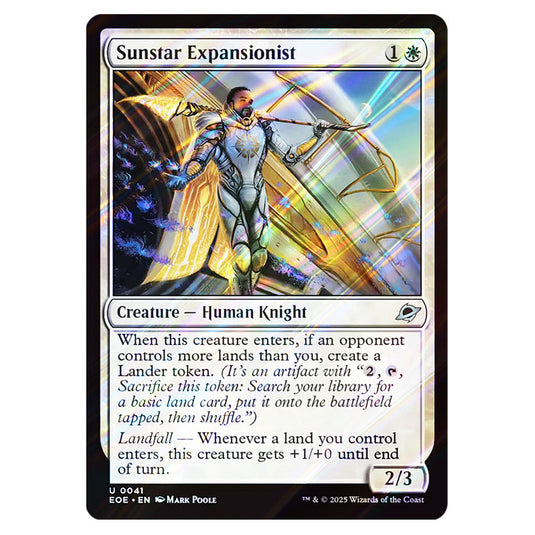 Sunstar Expansionist 0041 card from the Magic The Gathering set Edge of Eternities