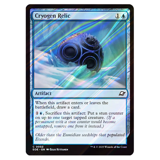 Cryogen Relic 0052 card from the Magic The Gathering set Edge of Eternities