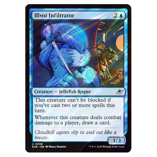 Illvoi Infiltrator 0059 card from the Magic The Gathering set Edge of Eternities