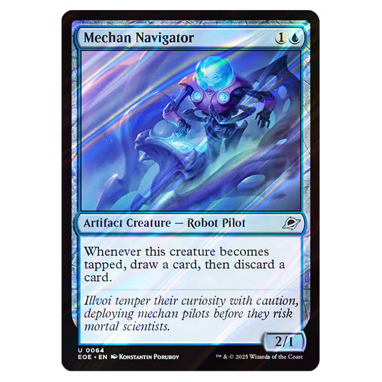 Mechan Navigator 0064 card from the Magic The Gathering set Edge of Eternities