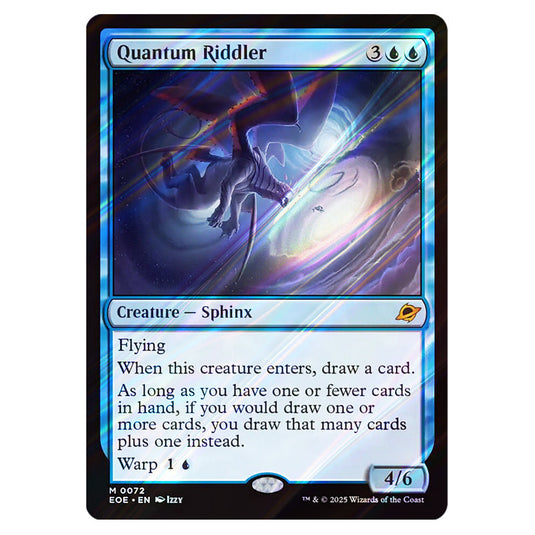 Quantum Riddler 0072 card from the Magic The Gathering set Edge of Eternities