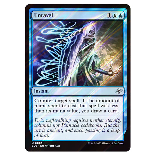 Unravel 0083 card from the Magic The Gathering set Edge of Eternities
