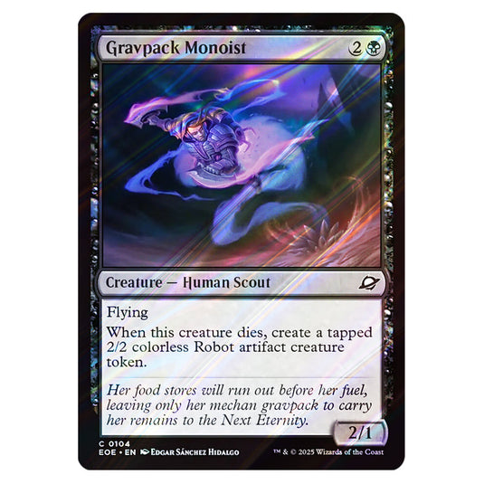Gravpack Monoist 0104 card from the Magic The Gathering set Edge of Eternities