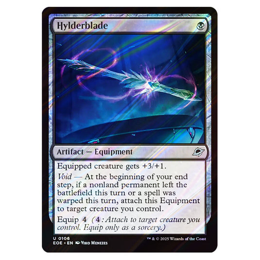 Hylderblade 0106 card from the Magic The Gathering set Edge of Eternities