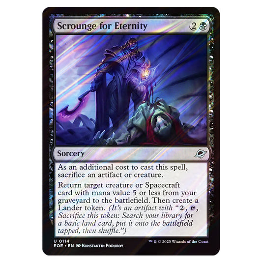 Scrounge for Eternity 0114 card from the Magic The Gathering set Edge of Eternities