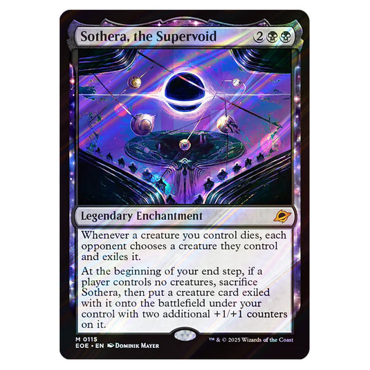 Sothera, the Supervoid 0115 card from the Magic The Gathering set Edge of Eternities