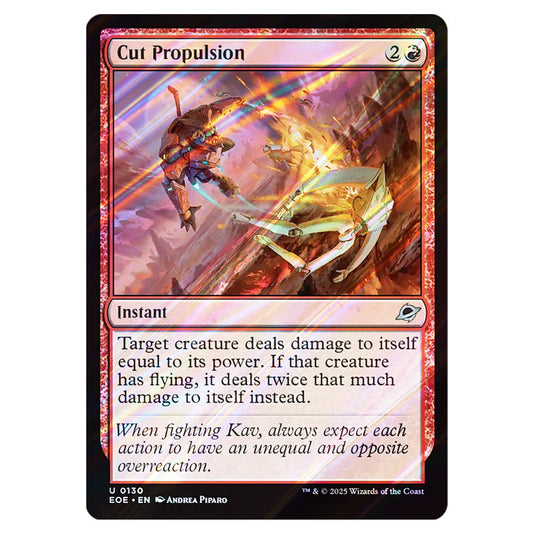 Cut Propulsion 0130 card from the Magic The Gathering set Edge of Eternities