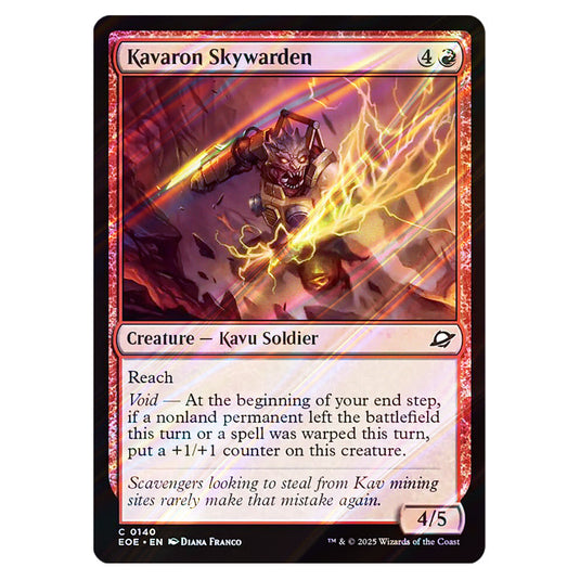 Kavaron Skywarden 0140 card from the Magic The Gathering set Edge of Eternities