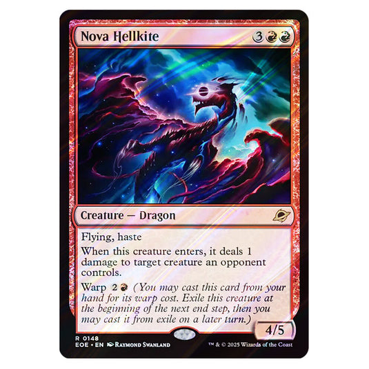 Nova Hellkite 0148 card from the Magic The Gathering set Edge of Eternities