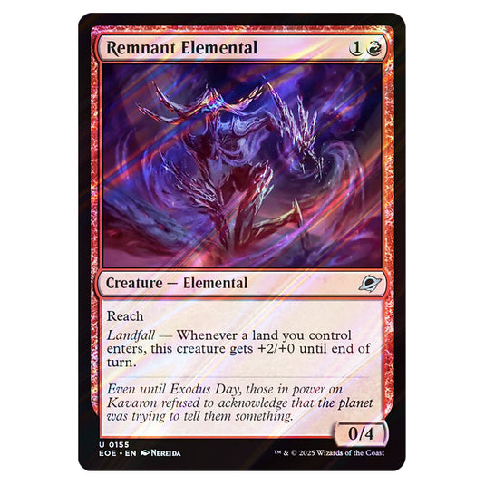 Remnant Elemental 0155 card from the Magic The Gathering set Edge of Eternities