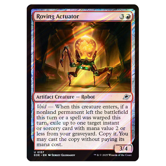 Roving Actuator 0157 card from the Magic The Gathering set Edge of Eternities