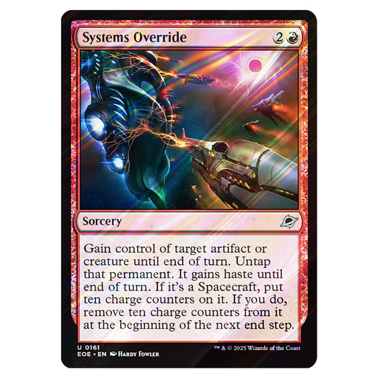 Systems Override 0161 card from the Magic The Gathering set Edge of Eternities