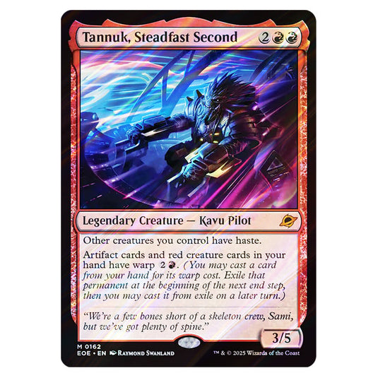 Tannuk, Steadfast Second 0162 card from the Magic The Gathering set Edge of Eternities