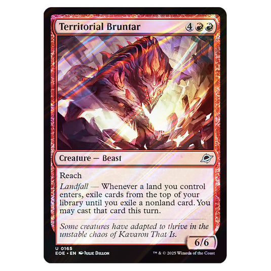 Territorial Bruntar 0165 card from the Magic The Gathering set Edge of Eternities