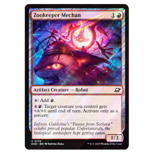 Zookeeper Mechan 0170 card from the Magic The Gathering set Edge of Eternities