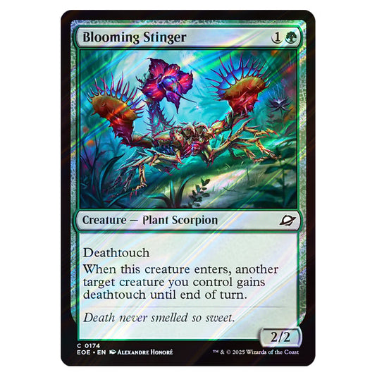 Blooming Stinger 0174 card from the Magic The Gathering set Edge of Eternities