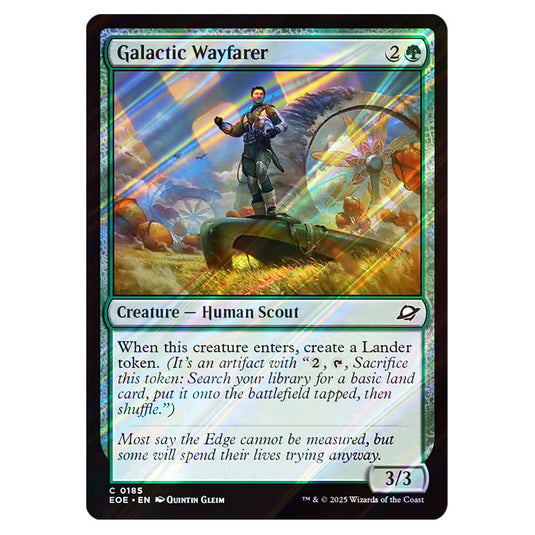 Galactic Wayfarer 0185 card from the Magic The Gathering set Edge of Eternities