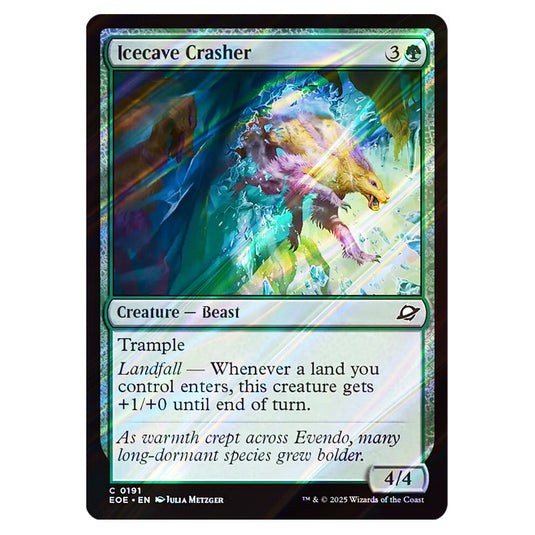 Icecave Crasher 0191 card from the Magic The Gathering set Edge of Eternities