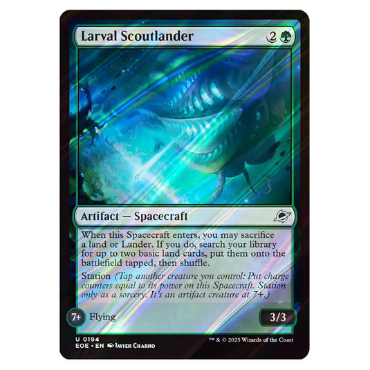 Larval Scoutlander 0194 card from the Magic The Gathering set Edge of Eternities