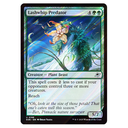 Lashwhip Predator 0195 card from the Magic The Gathering set Edge of Eternities