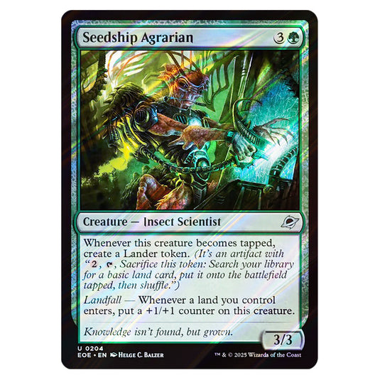 Seedship Agrarian 0204 card from the Magic The Gathering set Edge of Eternities