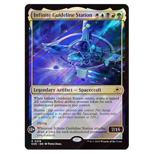 Infinite Guideline Station 0219 card from the Magic The Gathering set Edge of Eternities