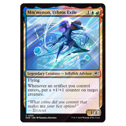 Mm'menon, Uthros Exile 0221 card from the Magic The Gathering set Edge of Eternities