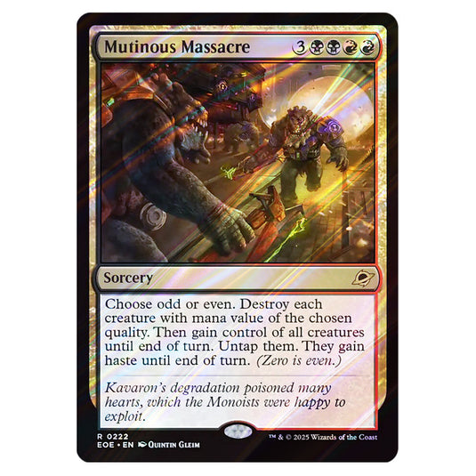 Mutinous Massacre 0222 card from the Magic The Gathering set Edge of Eternities