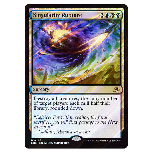 Singularity Rupture 0228 card from the Magic The Gathering set Edge of Eternities