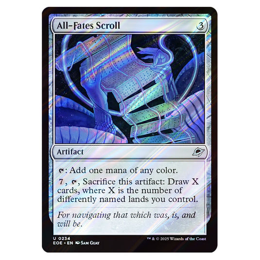 All-Fates Scroll 0234 card from the Magic The Gathering set Edge of Eternities