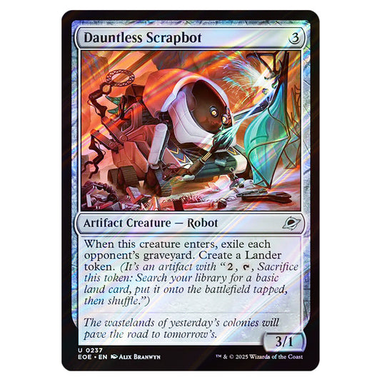 Dauntless Scrapbot 0237 card from the Magic The Gathering set Edge of Eternities