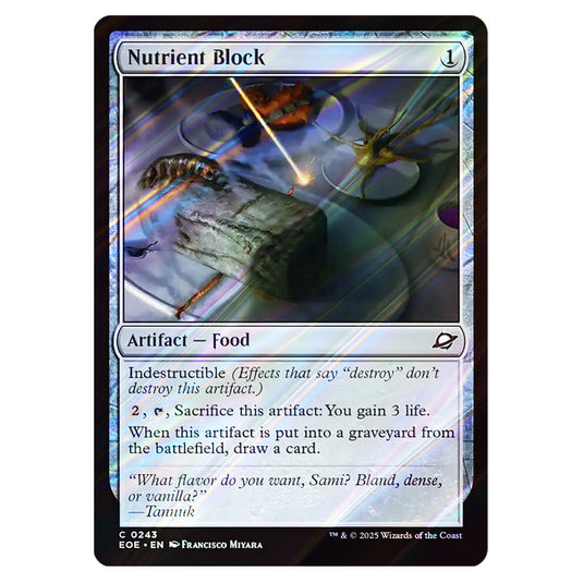 Nutrient Block 0243 card from the Magic The Gathering set Edge of Eternities