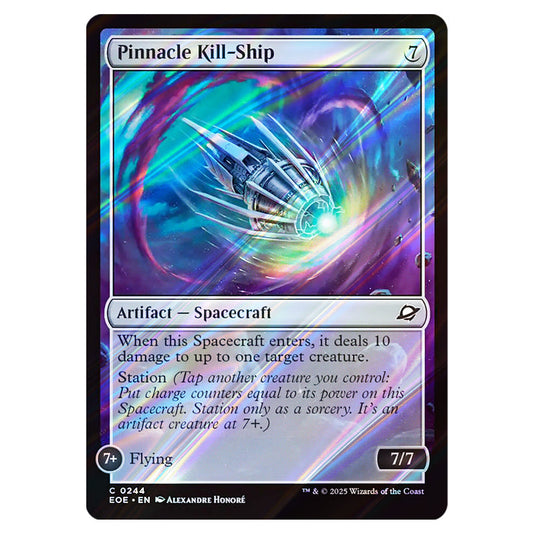 Pinnacle Kill-Ship 0244 card from the Magic The Gathering set Edge of Eternities