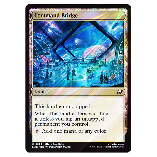 Command Bridge 0252 card from the Magic The Gathering set Edge of Eternities