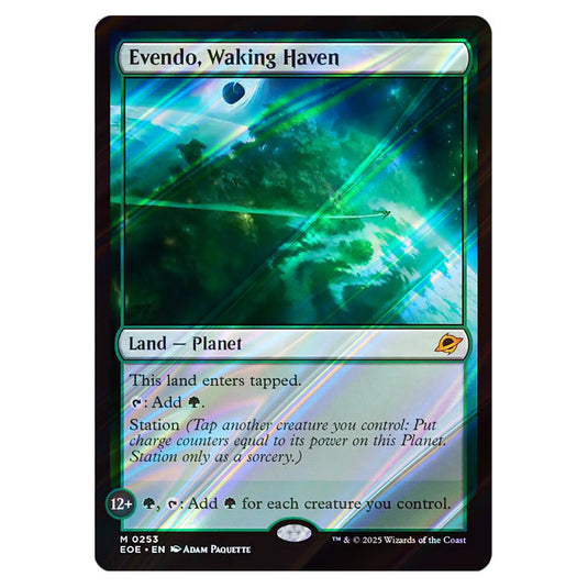 Evendo, Waking Haven 0253 card from the Magic The Gathering set Edge of Eternities