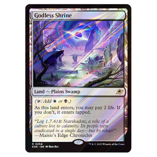 Godless Shrine 0254 card from the Magic The Gathering set Edge of Eternities