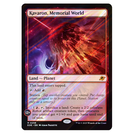 Kavaron, Memorial World 0255 card from the Magic The Gathering set Edge of Eternities