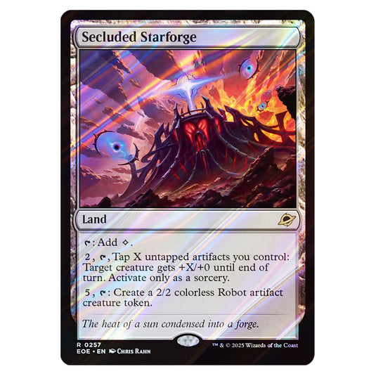 Secluded Starforge 0257 card from the Magic The Gathering set Edge of Eternities