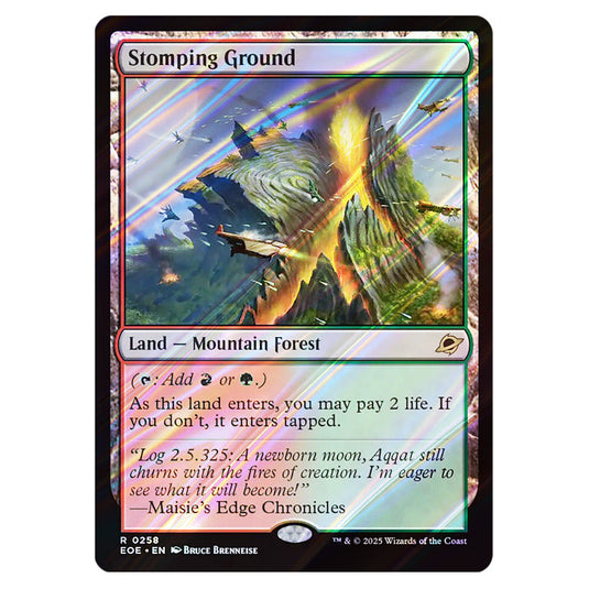 Stomping Ground 0258 card from the Magic The Gathering set Edge of Eternities