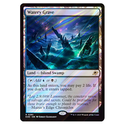 Watery Grave 0261 card from the Magic The Gathering set Edge of Eternities