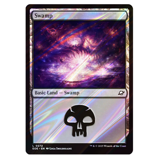 Swamp 0272 card from the Magic The Gathering set Edge of Eternities