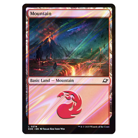 Mountain 0274 card from the Magic The Gathering set Edge of Eternities