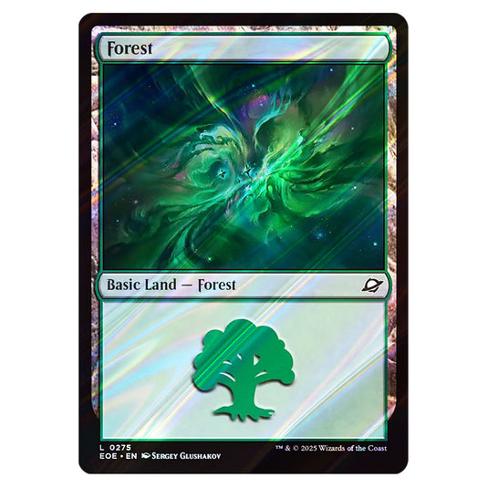 Forest 0275 card from the Magic The Gathering set Edge of Eternities