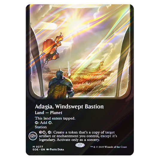 Adagia, Windswept Bastion 0277 card from the Magic The Gathering set Edge of Eternities