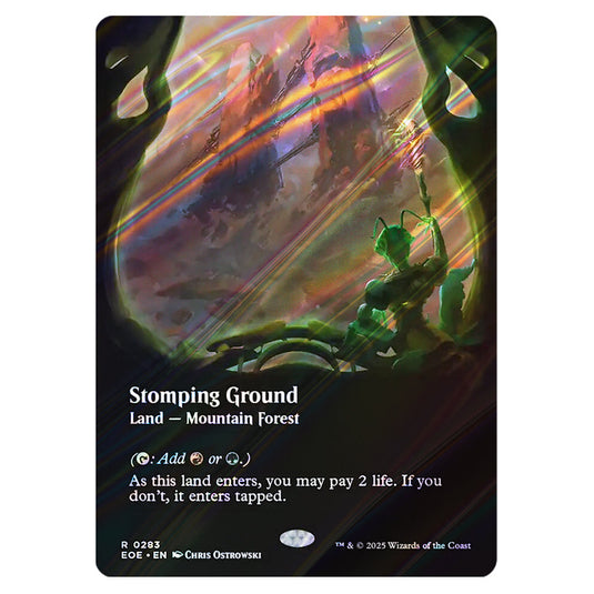 Stomping Ground 0283 card from the Magic The Gathering set Edge of Eternities
